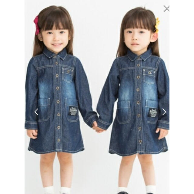 3can4on(サンカンシオン)の◆新品◆デニムワンピース 90㎝ キッズ/ベビー/マタニティのキッズ服女の子用(90cm~)(ワンピース)の商品写真