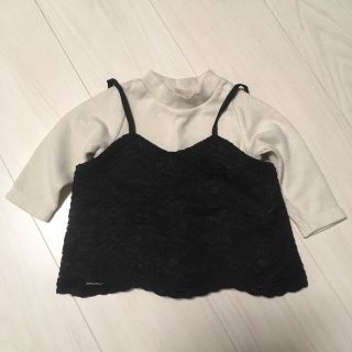 プティマイン(petit main)の専用 プティマイン トップス80 ビスチェ セット♡(ニット)