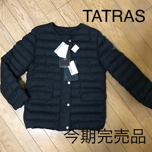 新品★今期完売品★タトラス TATRAS ウール ノーカラーダウンジャケットレディース