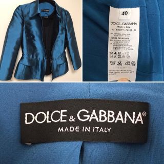 ドルチェアンドガッバーナ(DOLCE&GABBANA)のドルガバ ジャケット 正規品(テーラードジャケット)