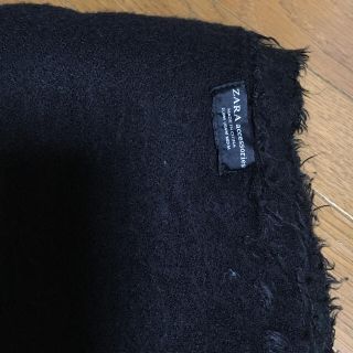 ザラ(ZARA)のZARA 黒ロングストール(マフラー/ショール)