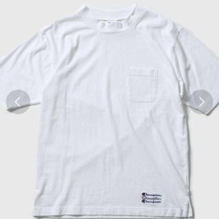 チャンピオン(Champion)のnano universe 別注 champion モックネックT ホワイト S(Tシャツ/カットソー(半袖/袖なし))