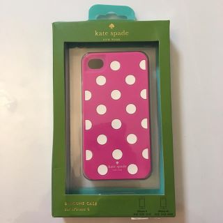 ケイトスペードニューヨーク(kate spade new york)の超レア☆未使用kate spadeシリコンケース iphone4&4s(iPhoneケース)