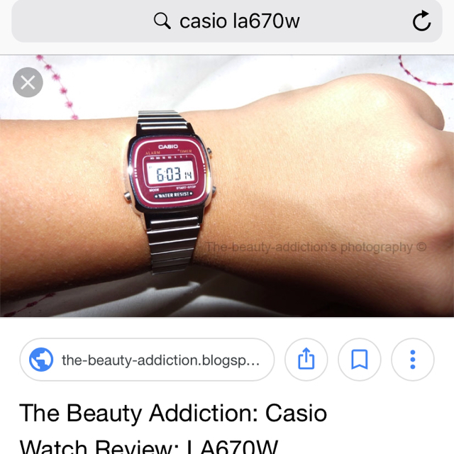 CASIO(カシオ)のcasio LA-670WGA-9 レディースのファッション小物(腕時計)の商品写真