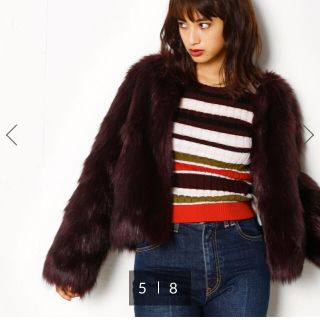 スライ(SLY)の<maya様>ノーカラーFAUX FUR COAT(毛皮/ファーコート)