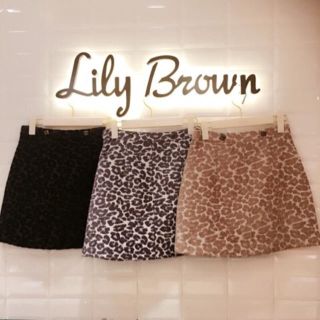 リリーブラウン(Lily Brown)のLily brown レオパード柄ミニスカート(ミニスカート)