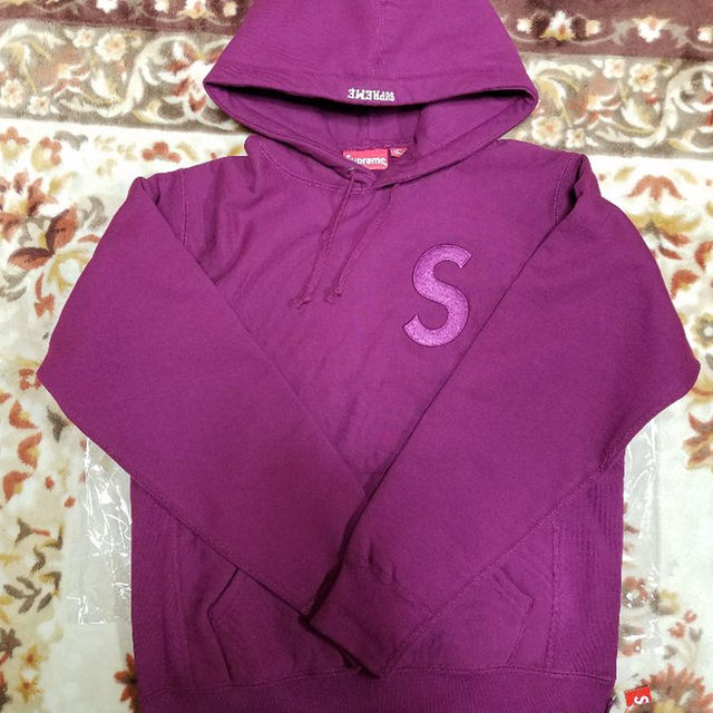 Supreme Tonal S Logo Hooded Sweatshirt紫S