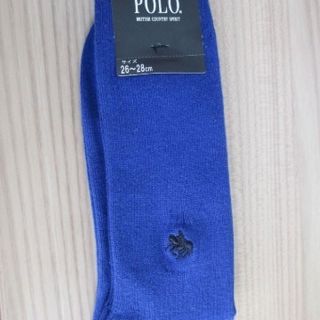 POLOポロ カジュアル ソックス（靴下）ブルー 26-28cm(その他)