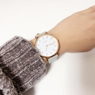 エテ(ete)のjouete 腕時計 定価 17000円 ピンクゴールド×グレー(腕時計)