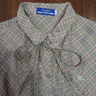 バーバリーブルーレーベル(BURBERRY BLUE LABEL)のさりー様専用❗美品☆BURBERRY ブラウス リボンタイ付き 36(シャツ/ブラウス(長袖/七分))