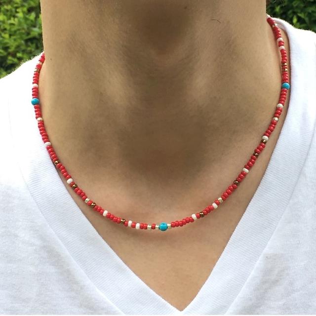 40cm 赤 ビーズネックレス ネイティブmix メンズアクセサリーの通販 By Gemini S S Shop ラクマ 40cm 赤 ビーズネックレス ネイティブmix メンズアクセサリーの通販 By Gemini S S Shop ラクマ