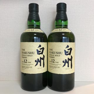 サントリー(サントリー)の【新品未開封、送料無料】  白州 12年 2本セット (ウイスキー)