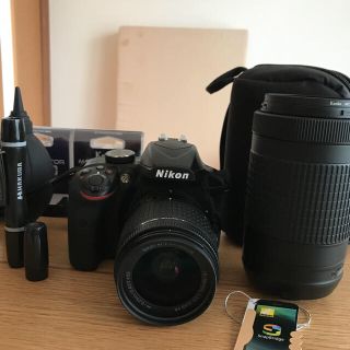 ニコン(Nikon)のd3400 ダブルズームキット おまけ付き(デジタル一眼)