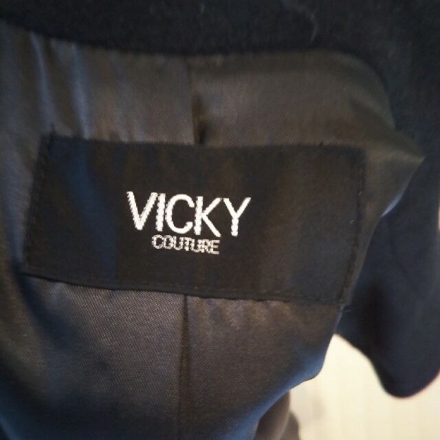 VICKY(ビッキー)の専用ページ　　WOOL×アンゴラ　トレンチ型コート レディースのジャケット/アウター(トレンチコート)の商品写真