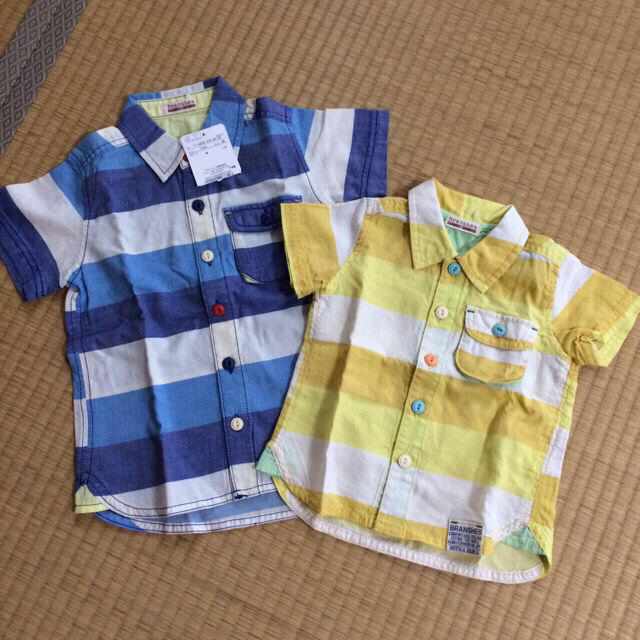 Branshes(ブランシェス)のブランシェス新品シャツ♡セット キッズ/ベビー/マタニティのキッズ服男の子用(90cm~)(その他)の商品写真