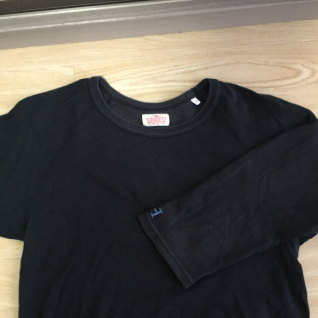 HOLLYWOOD RANCH MARKET(ハリウッドランチマーケット)のハリウッドランチマーケット ハリラン 七分袖 Lサイズ ロンt メンズ 黒 メンズのトップス(Tシャツ/カットソー(七分/長袖))の商品写真
