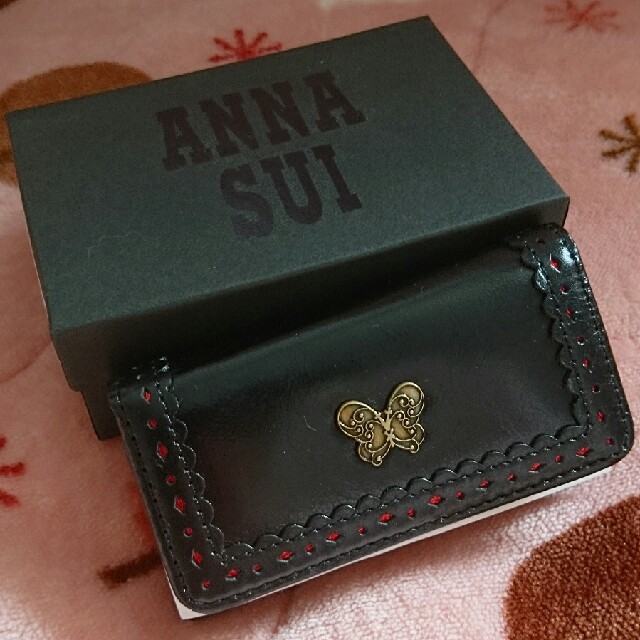 ANNA SUI(アナスイ)のANNA SUI アナスイ キーケース 黒 箱つき レディースのファッション小物(キーケース)の商品写真