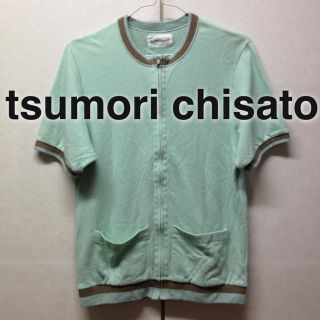 ツモリチサト(TSUMORI CHISATO)の値下！ツモリ★ミント色ジップカーディガン(カーディガン)