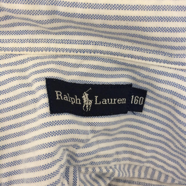 Ralph Lauren(ラルフローレン)の値下げ！ラルフローレン 160 ストライプシャツ レディースのトップス(シャツ/ブラウス(長袖/七分))の商品写真