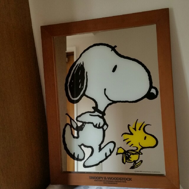 SNOOPY スヌーピー　パブミラー