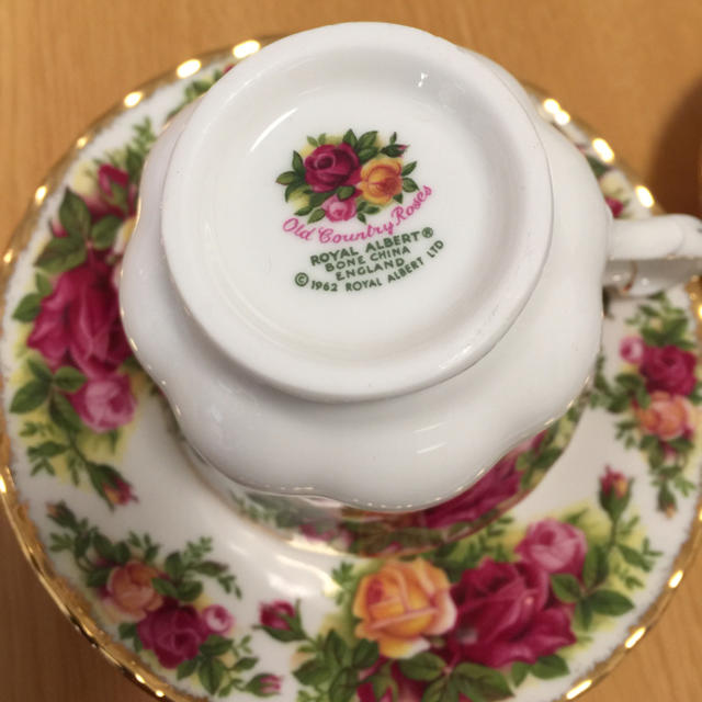 ROYAL ALBERT(ロイヤルアルバート)のロイヤルアルバート オールドカントリーローズ 2客 インテリア/住まい/日用品のキッチン/食器(食器)の商品写真