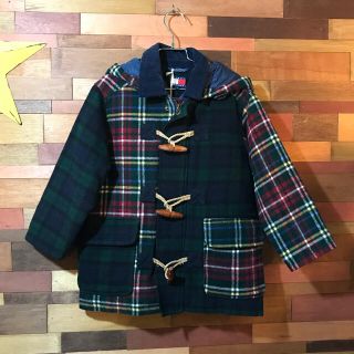 トミーヒルフィガー(TOMMY HILFIGER)の▼値下げ▼【TOMMY HILFIGER】チェックダッフルコート 110cm(コート)