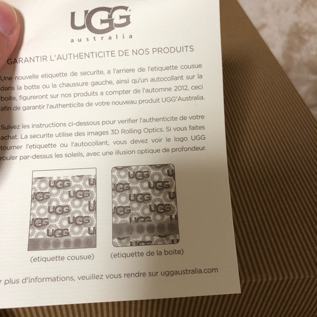 UGG(アグ)のUGG 新品 ネイビー ムートン 最終値下げ レディースの靴/シューズ(ブーツ)の商品写真