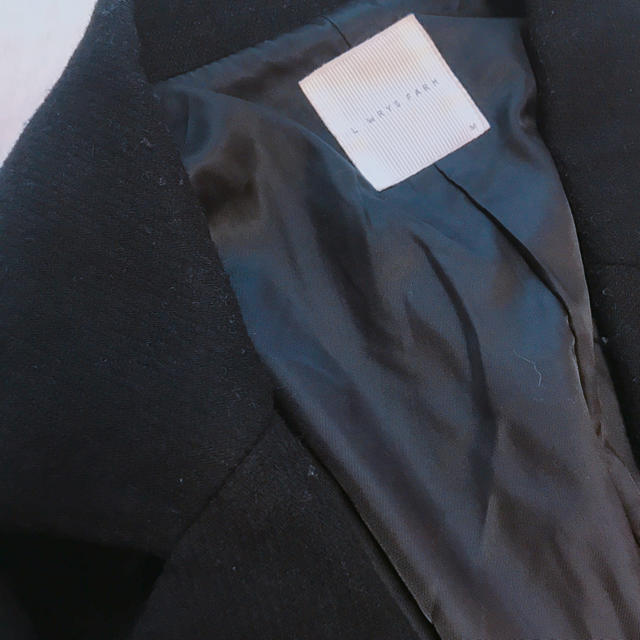 LOWRYS FARM(ローリーズファーム)のLOWRYSFARMロングコート黒 レディースのジャケット/アウター(チェスターコート)の商品写真