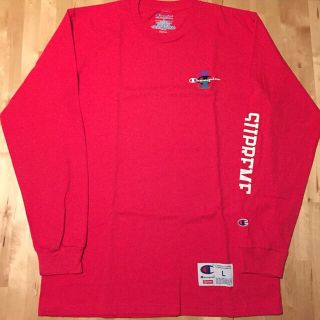 シュプリーム(Supreme)の定価以下supreme × Champion Stacked Tee L 赤(その他)