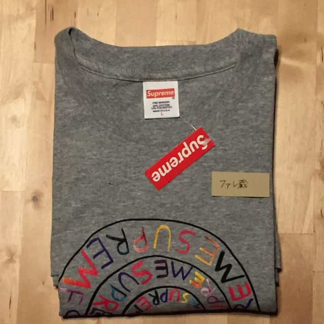 Supreme(シュプリーム)のsupreme Joe Roberts swirl Tee グレー L メンズのトップス(その他)の商品写真