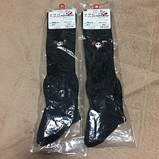 asics(アシックス)のバボちゃんハイソックス黒新品  二足セット スポーツ/アウトドアのスポーツ/アウトドア その他(その他)の商品写真