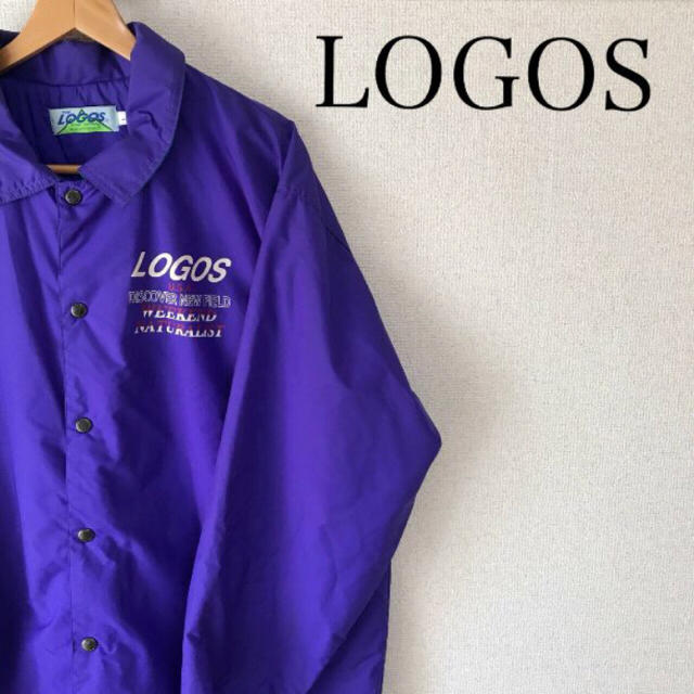 LOGOS(ロゴス)の古着 LOGOS コーチジャケット ロゴ柄 デカロゴ 1206 メンズのジャケット/アウター(ナイロンジャケット)の商品写真