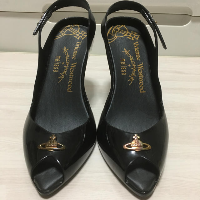 Vivienne Westwood(ヴィヴィアンウエストウッド)のヴィヴィアンウエストウッド  メリッサ オープントゥパンプス 24.5 レディースの靴/シューズ(ハイヒール/パンプス)の商品写真