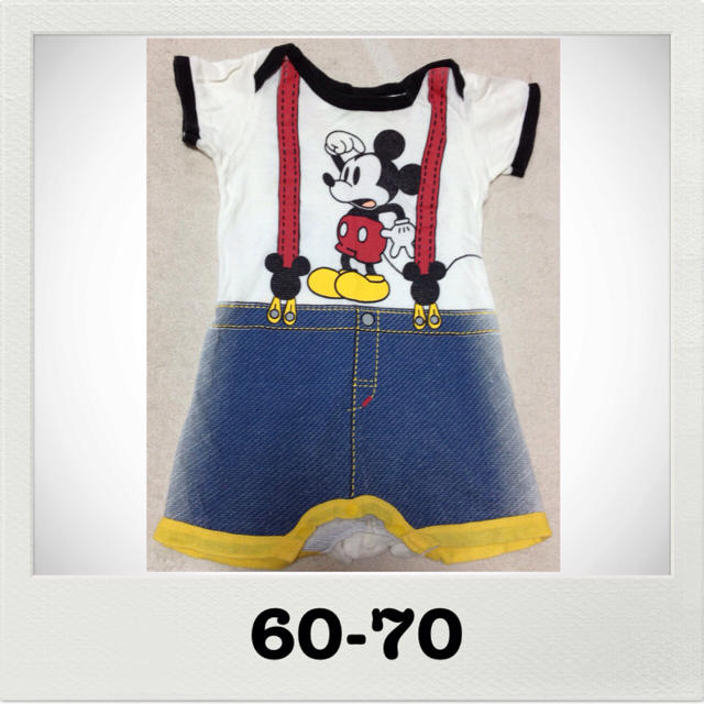 Disney(ディズニー)の半袖ロンパース キッズ/ベビー/マタニティのベビー服(~85cm)(ロンパース)の商品写真