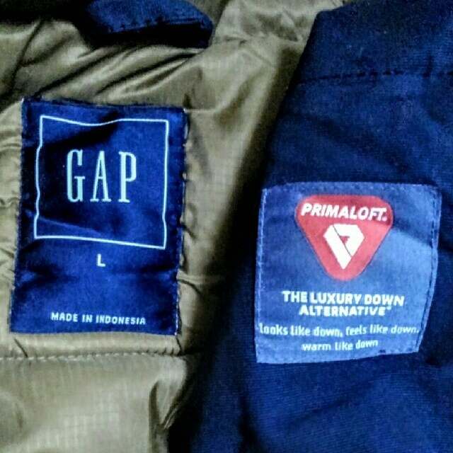 GAP(ギャップ)の値下げ★GAP/プリマロフトコート/サイズL メンズのジャケット/アウター(モッズコート)の商品写真