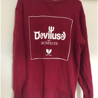 デビルユース(Deviluse)のDeviluse スウェット 赤(スウェット)