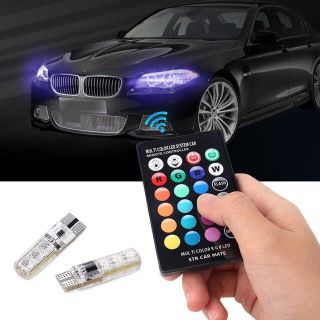 T10 RGB✨16色LEDライト ポジションランプ ポジション球 車幅灯 (車外アクセサリ)