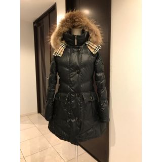 バーバリー(BURBERRY) ダウンコート(レディース)(ブルー・ネイビー