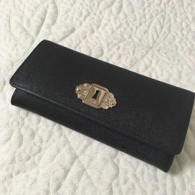 アナスイ　ANNA SUI　アルヴァ　長財布　黒　ウォレット