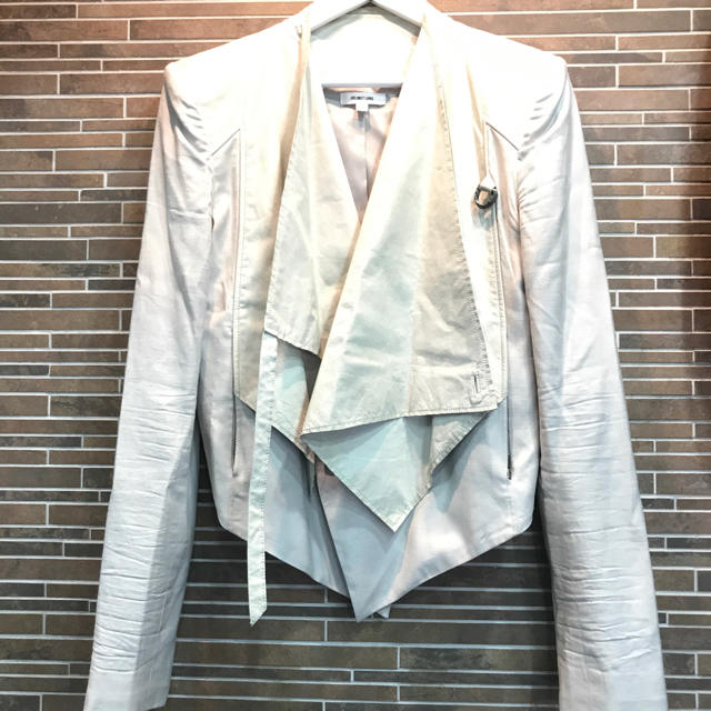 レオパードフラワーブラック HELMUT LANG ドレープジャケット