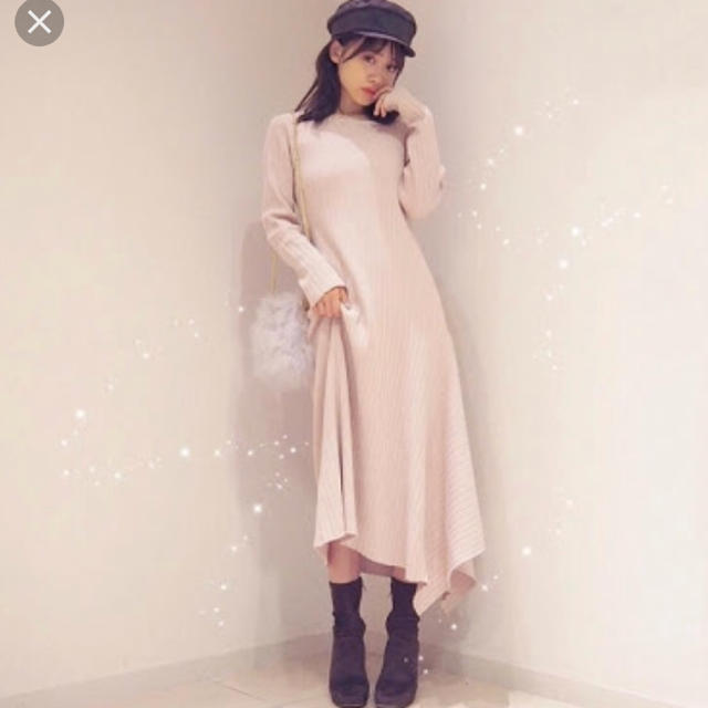 MERCURYDUO - ゆうこす着用イレヘムニットワンピース*送料込の通販 by