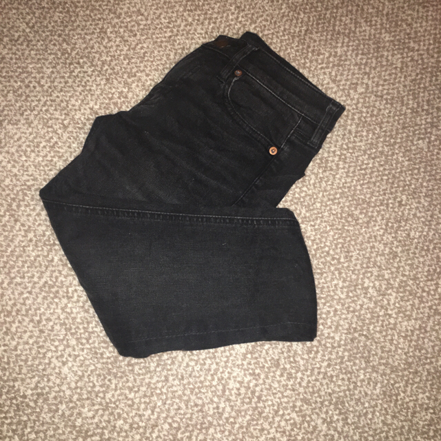 MUJI (無印良品)(ムジルシリョウヒン)のMUJI black pants ハム太郎様 専用 レディースのパンツ(スキニーパンツ)の商品写真