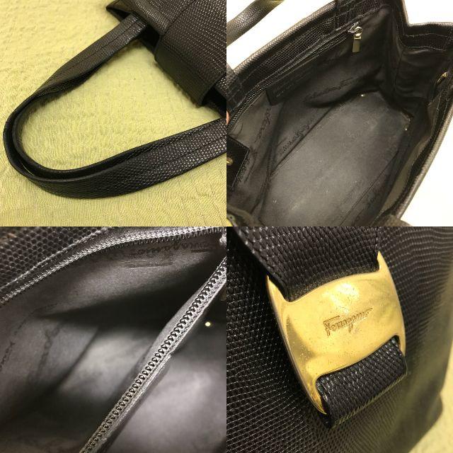 Salvatore Ferragamo(サルヴァトーレフェラガモ)のフェラガモ　ハンドバッグ 《正規品》黒　レザー　Ferragamo レディースのバッグ(ハンドバッグ)の商品写真