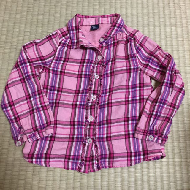 babyGAP(ベビーギャップ)のbaby GAP 95 チェックシャツ ピンク キッズ/ベビー/マタニティのベビー服(~85cm)(その他)の商品写真