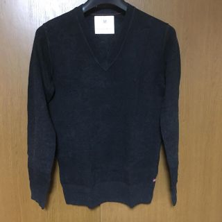 バナナリパブリック(Banana Republic)の未使用品 バナナリパブリック Vネック ニット チャコールグレー M(ニット/セーター)