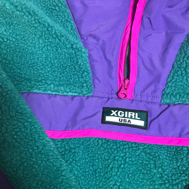 X-girl(エックスガール)のx-girl  ボアフリース レディースのジャケット/アウター(ブルゾン)の商品写真