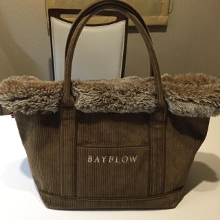 ベイフロー(BAYFLOW)のnana様専用☆ BAYFLOW コーデュロイ×ファー トート Ｍサイズ(トートバッグ)