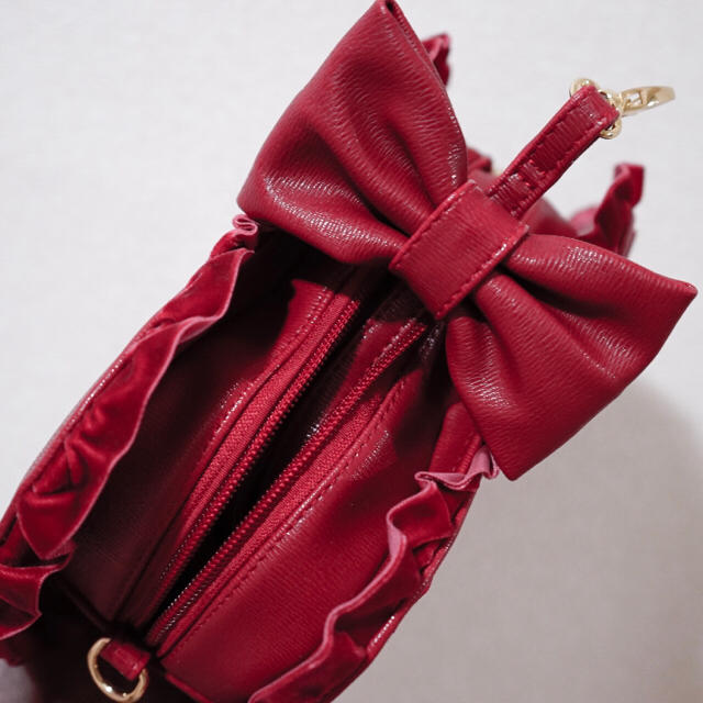 LIZ LISA(リズリサ)の新品 リズリサ ハートフリルバッグ ポシェット レディースのバッグ(ショルダーバッグ)の商品写真