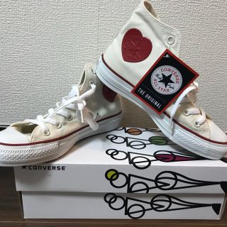 コンバース(CONVERSE)の【期間限定値下げ】コンバース オールスター ハートパッチ 23.5cm(スニーカー)