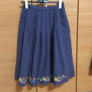 ラフ(rough)のお花の刺繍ロングスカート(ロングスカート)